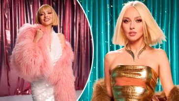 Рожева перука, блиск і сніг: Оля Полякова перевтілилася у святкову Сніжинку в новому кліпі