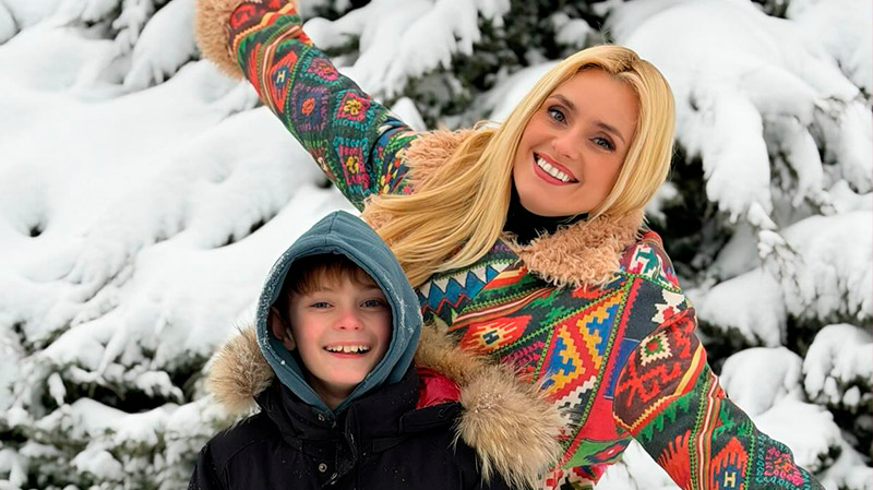 Сніг, сміх і теплі спогади: Ірина Федишин разом із родиною влаштувала зимову казку для сина