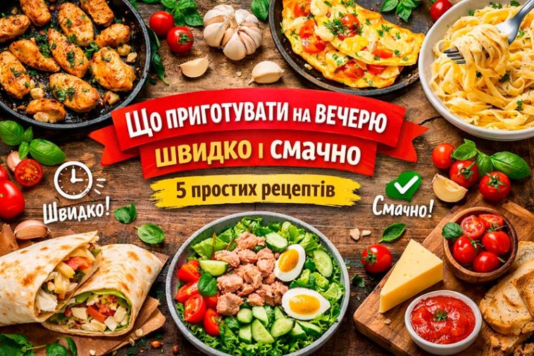 Що приготувати на вечерю швидко і смачно — 5 простих рецептів