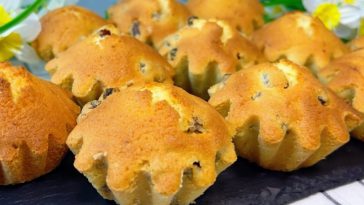 Легкі та Ніжні Кекси з Родзинками: Швидкий Рецепт до Чаю за 25 Хвилин!