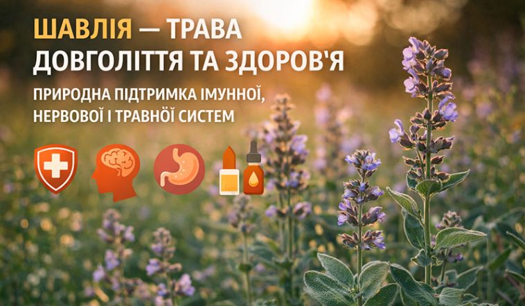 🌿 Шавлія — трава довголіття та здоров’я