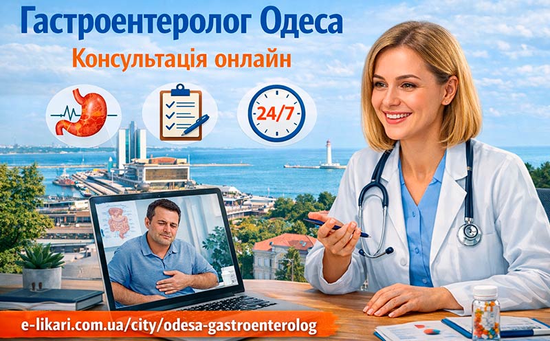 Гастроентеролог Одеса – консультація онлайн: швидка допомога для здоров’я шлунково-кишкового тракту