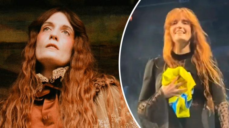 «Охорона хотіла забрати прапор України, але співачка втрутилася»: зворушливий вчинок Флоренс Велч на концерті у Празі