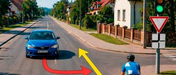 Хто має перевагу: автомобіль чи велосипедист?