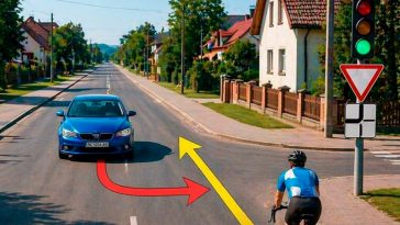 Хто має перевагу: автомобіль чи велосипедист?