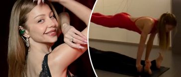 На межі можливого: Тіна Кароль зробила відтискання на тренерці з йоги