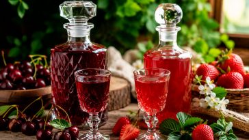 🍒🍓 Домашні лікери з вишні та полуниці — два перевірені рецепти з неперевершеним ароматом та ніжним смаком