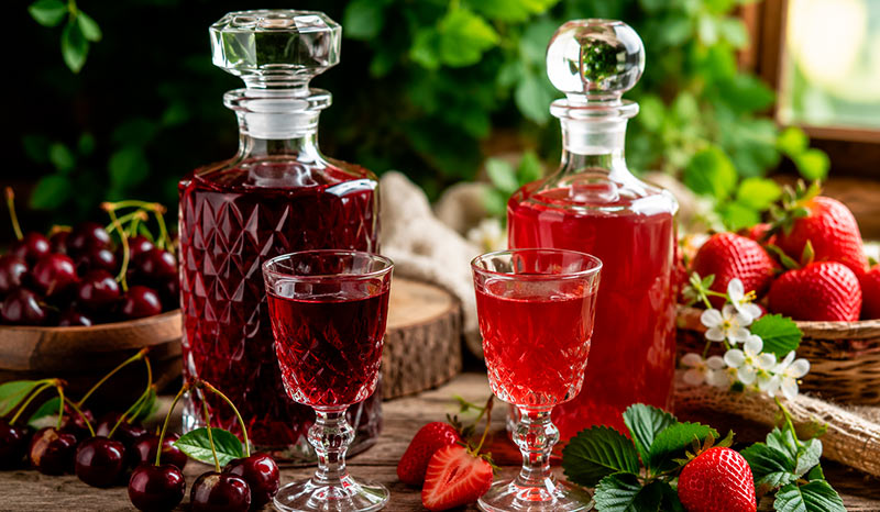 🍒🍓 Домашні лікери з вишні та полуниці — два перевірені рецепти з неперевершеним ароматом та ніжним смаком