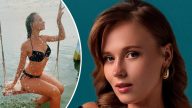 Анна Кошмал захопила мережу, виконавши стійку на голові в купальнику