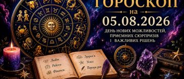 ✨ Гороскоп на 05 серпня 2026 року для всіх знаків зодіаку 🌙