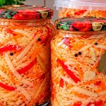 🥬 Маринована капуста з болгарським перцем швидкого приготування