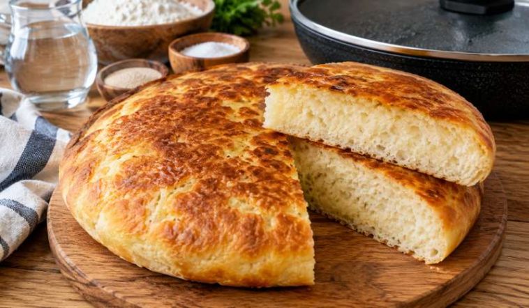 Хліб без духовки — печу просто на сковороді! Рум’яна скоринка, м’який м’якуш і мінімум клопоту