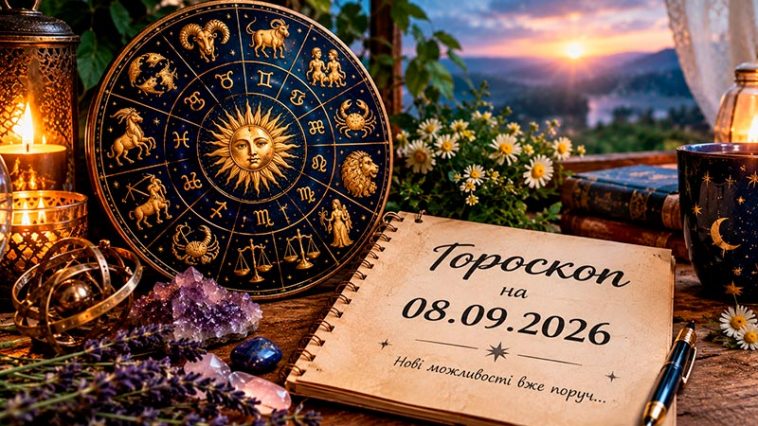 🔮 Гороскоп на 8 вересня 2026 року: день важливих рішень — кому зірки відкриють нові двері, а кому радять почекати