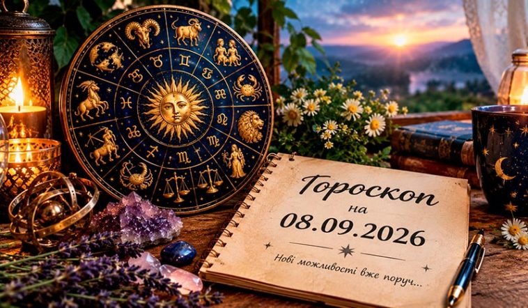🔮 Гороскоп на 8 вересня 2026 року: день важливих рішень — кому зірки відкриють нові двері, а кому радять почекати