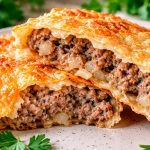 Домашні чебуреки виходять хрусткими, тонкими та соковитими всередині