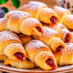 🥐Бабушкины рогалики на смальце с повидлом — простой рецепт без яиц и дрожжей😍